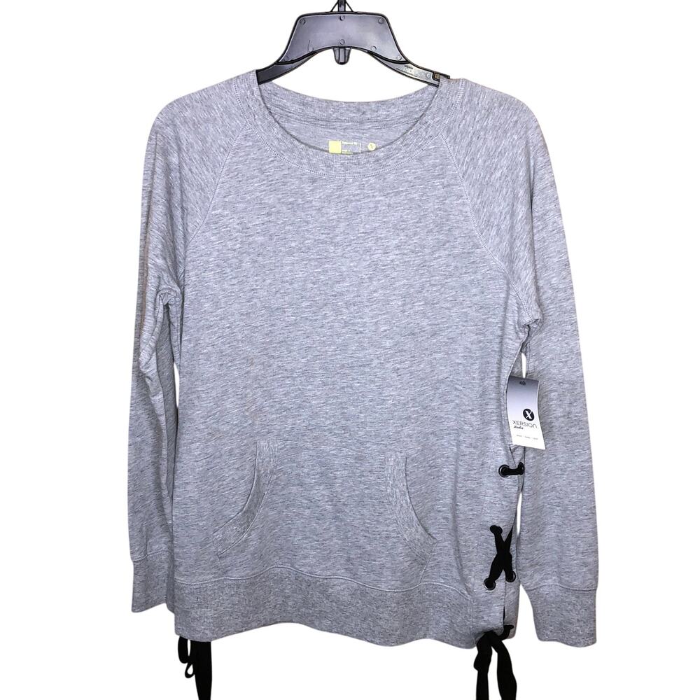 Xersion Heather Gray Lightweight Sweatshirt